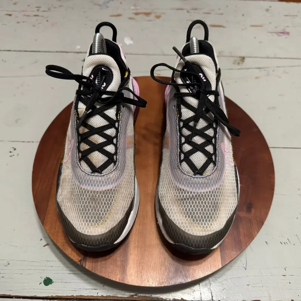 Nike Air Max 2090 Kids Size 5.5 White Pink Sneaker Shoes CJ4066-104